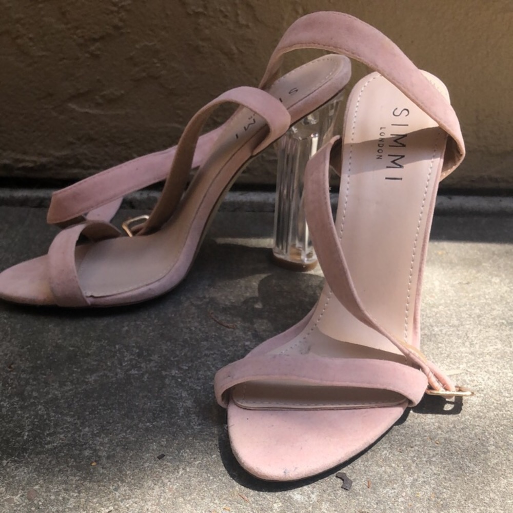 Light Pink Simple Strap Heel